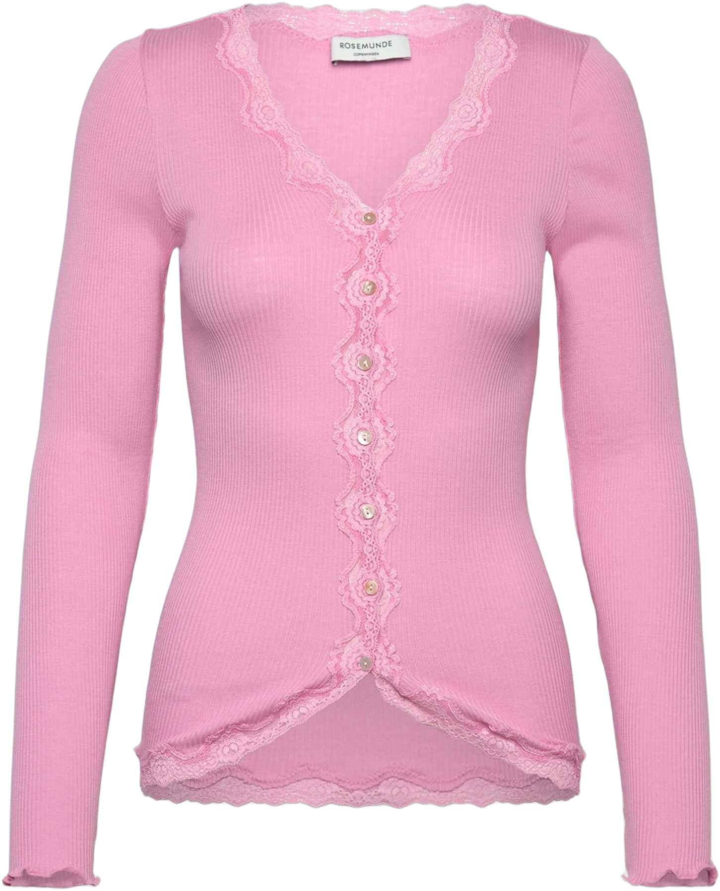 Silk Cardigan Regular ls W/rev Vintage Lace