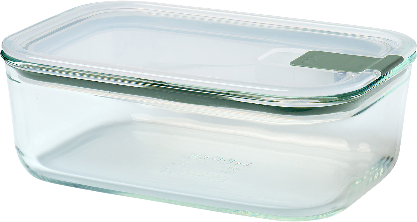 Husholdningsboks Easyclip 1000 Ml Nordic Sage Glas