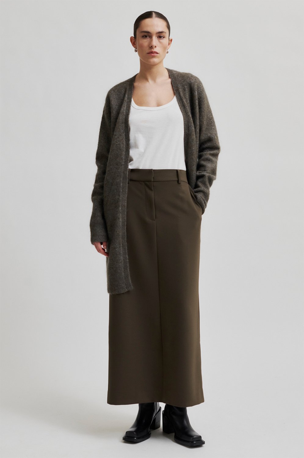 Brook Mohair Blend Knit Cape