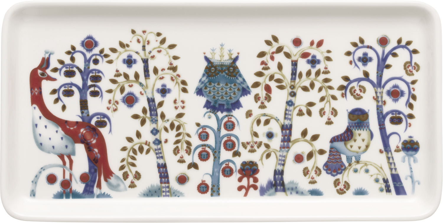 Taika Tallerken Aflang 12x24cm Hvid