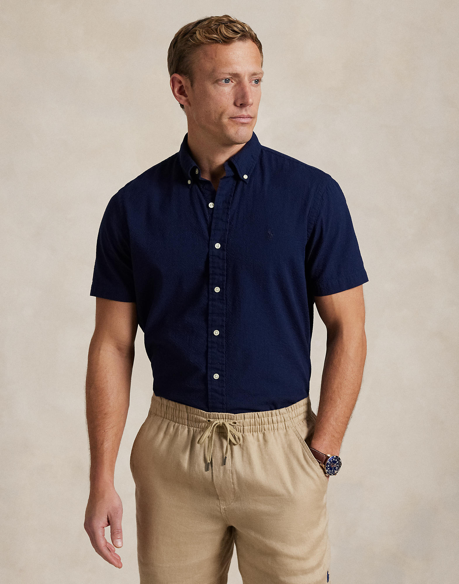 Custom Fit Seersucker Shirt