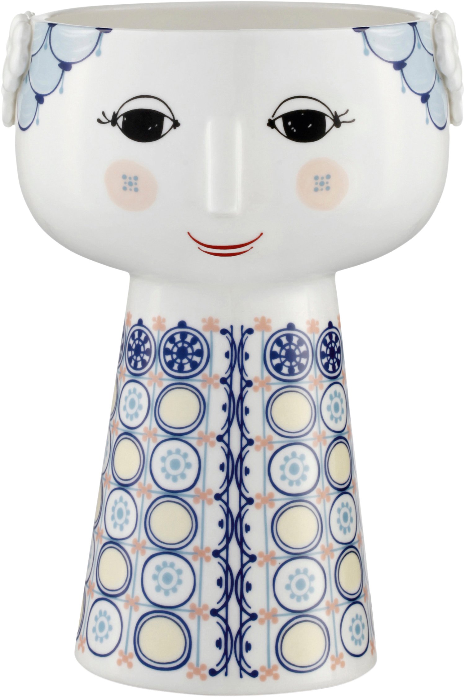 Eva Vase Mørk Rosa H18,5