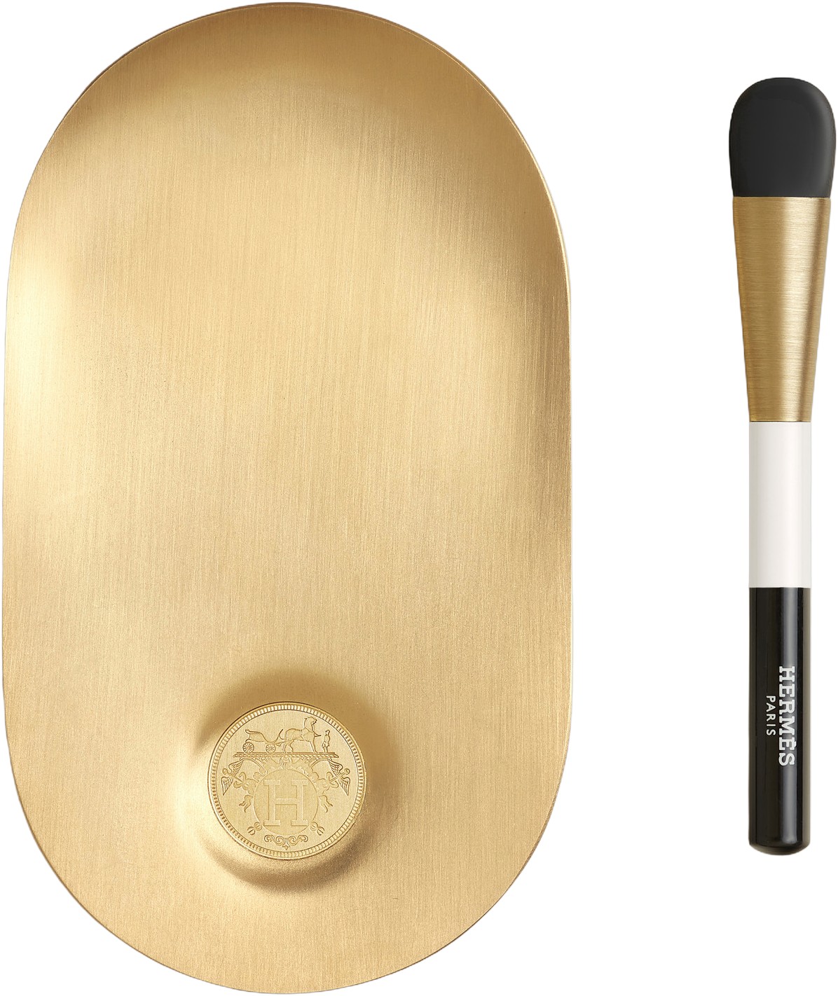 Makeup Palette And Spatula For Fluid Foundation
