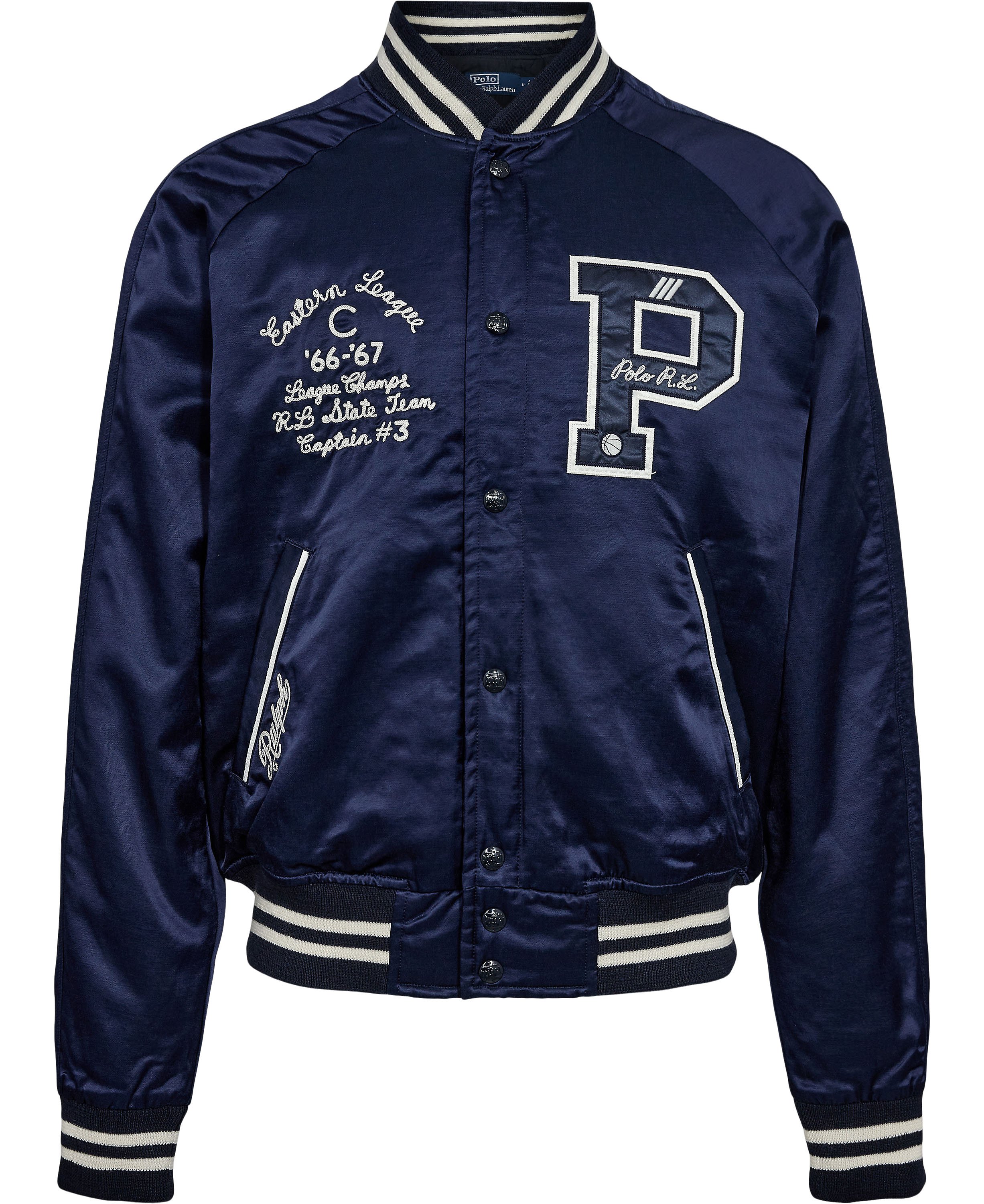 Varsityinspired Satin Jacket