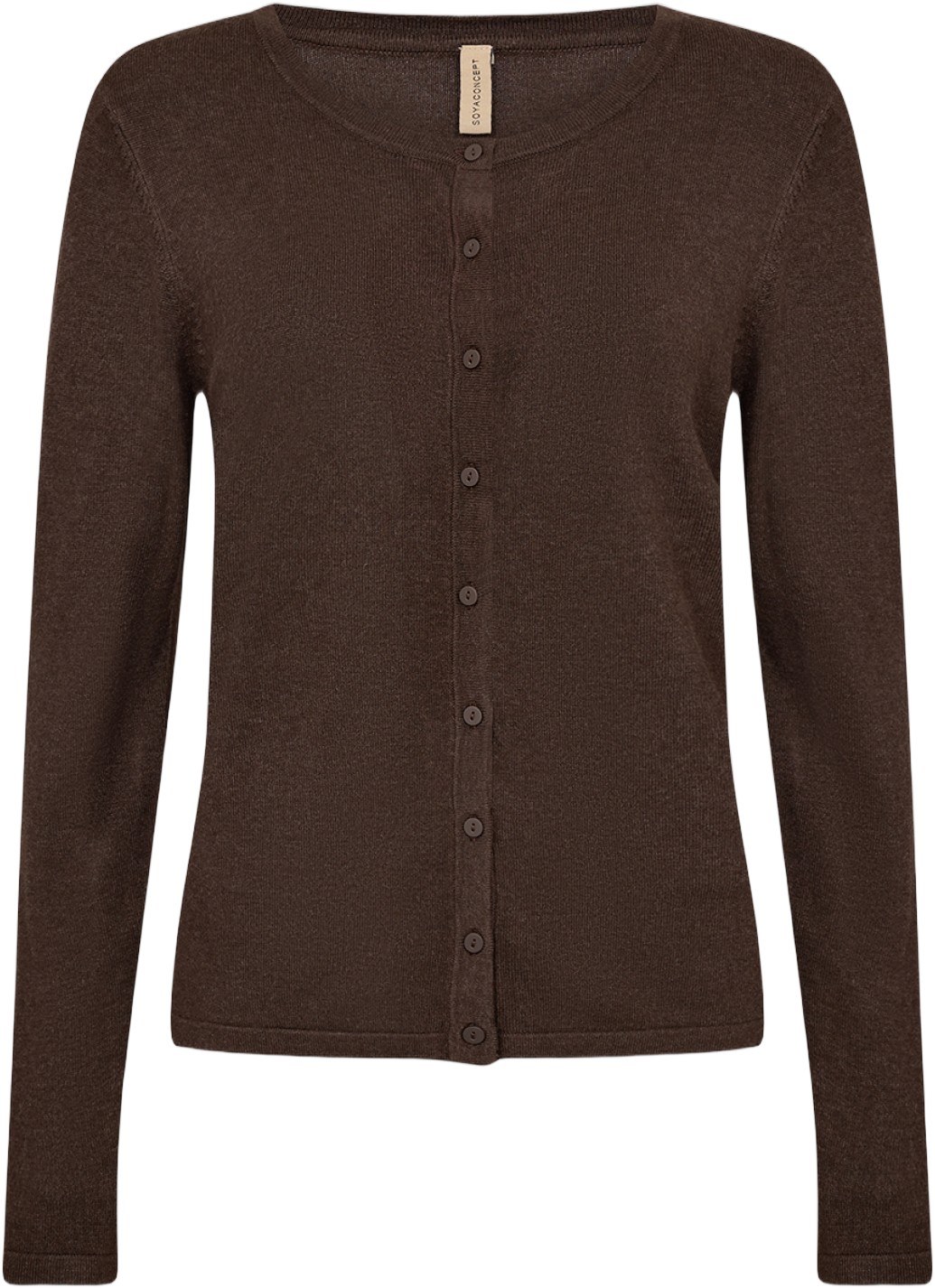 Scdollie 446 Cardigan Mørk Brun Scdollie 446 Cardigan Mørk Brun