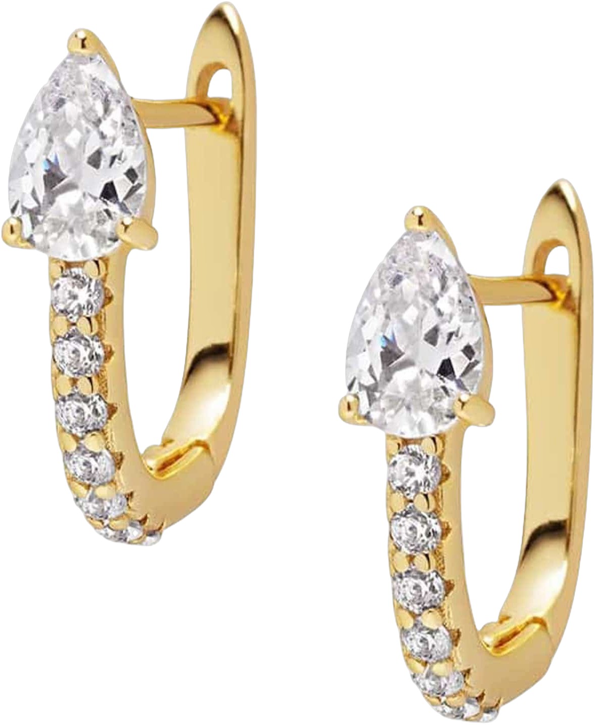 Women’s Gold CZ Hoops
