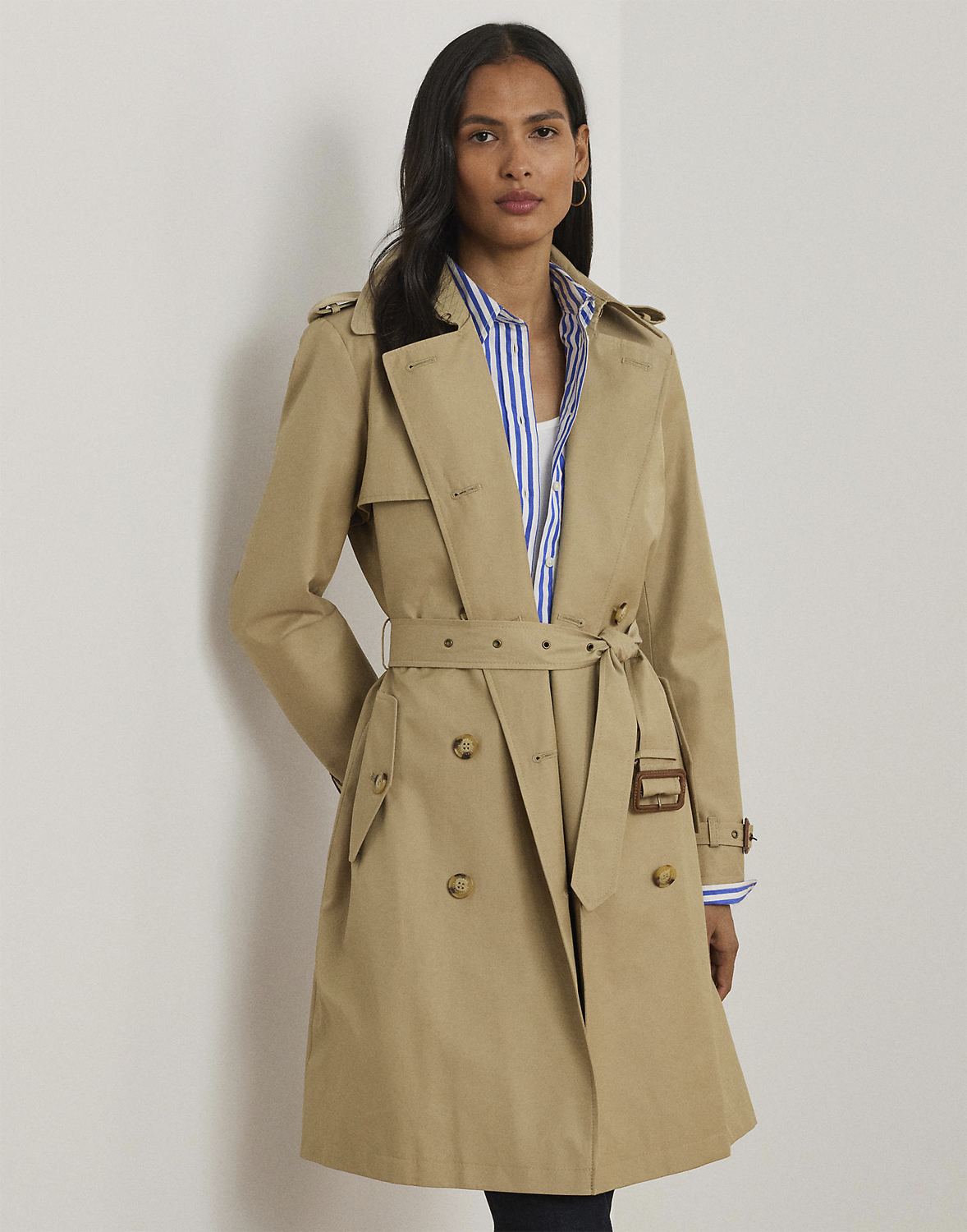 Doublebreasted Cotton-blend Trench Coat - DKK 1.797 - Spar 40%