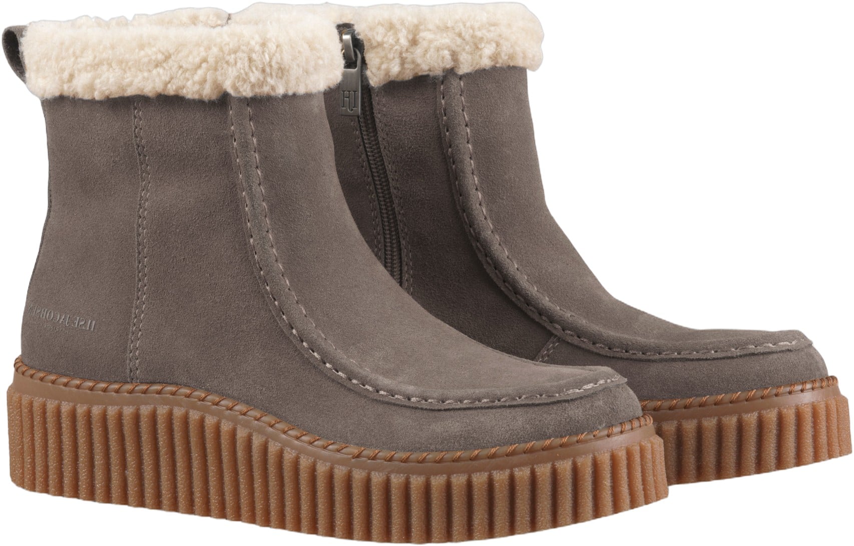 Suede Boots With Shearling