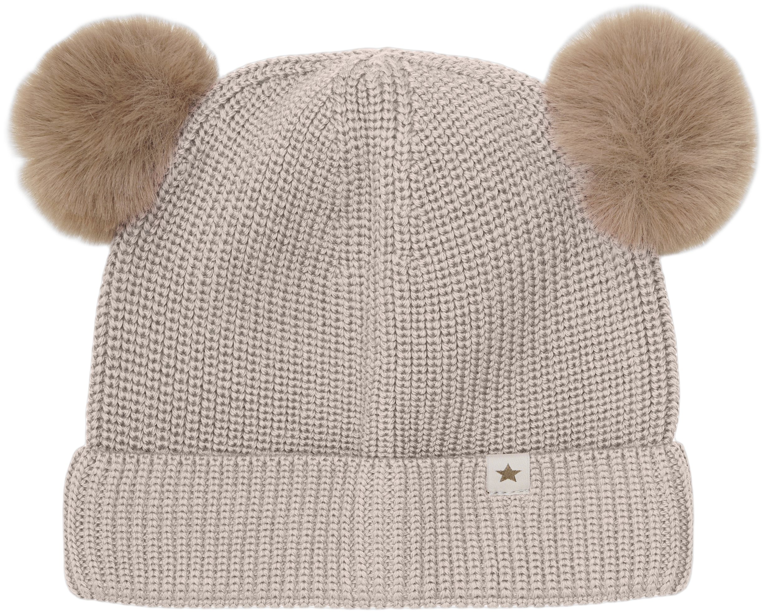 Beanie Wool Knit Pompoms