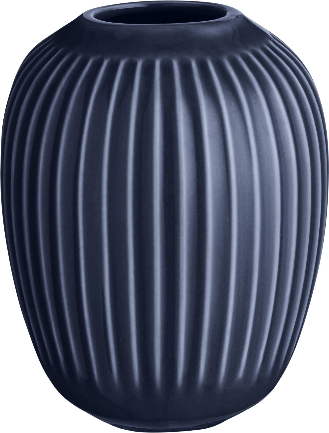 Hammershøi Vase H10 Indigo