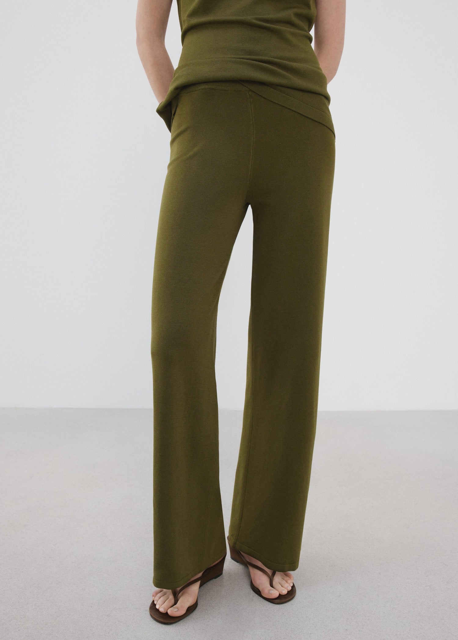 Fineknit Straight-fit Trousers