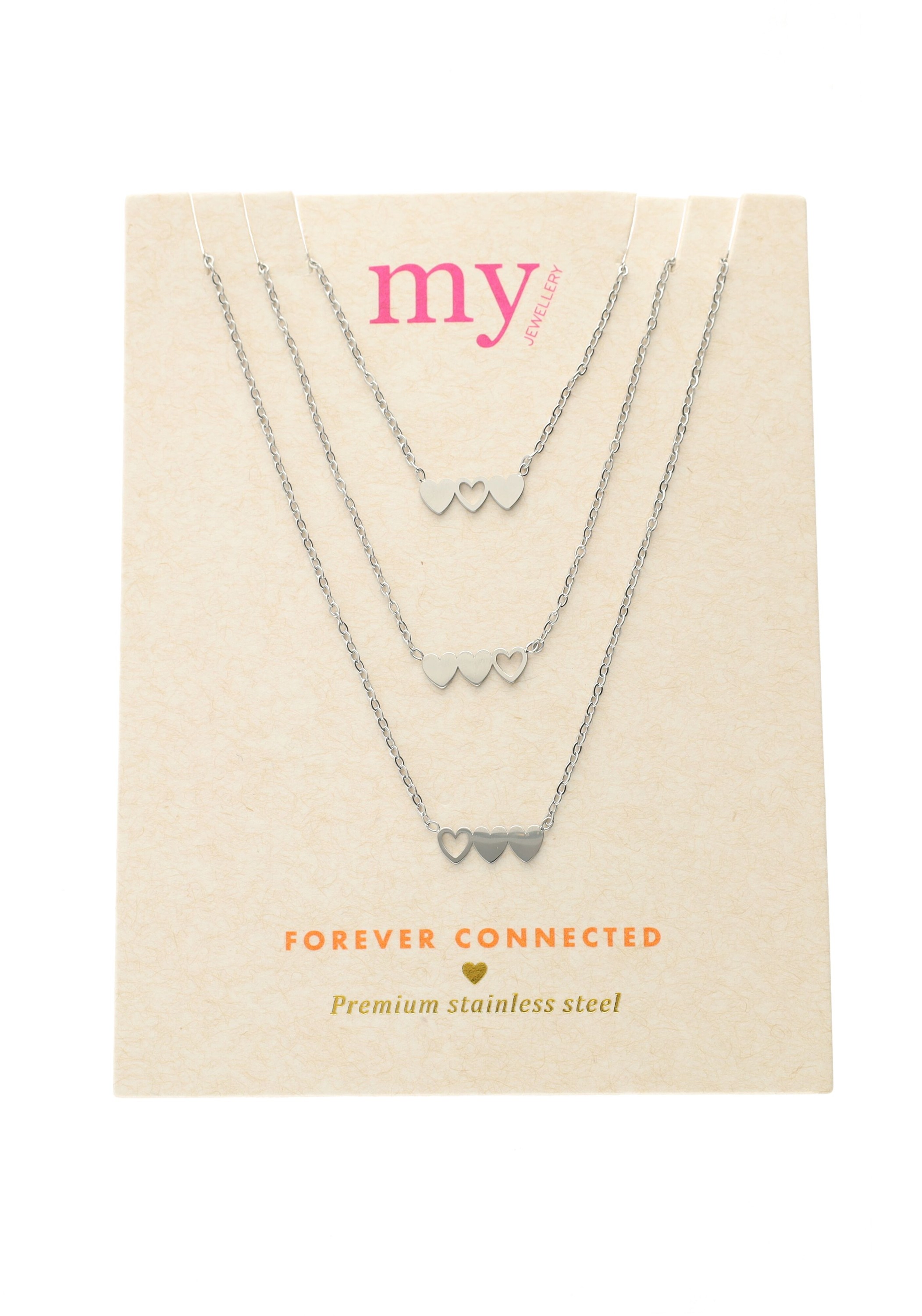 Necklace set 3 Hearts