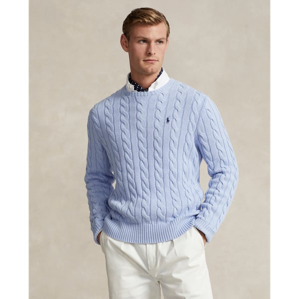 Cableknit Cotton Sweater