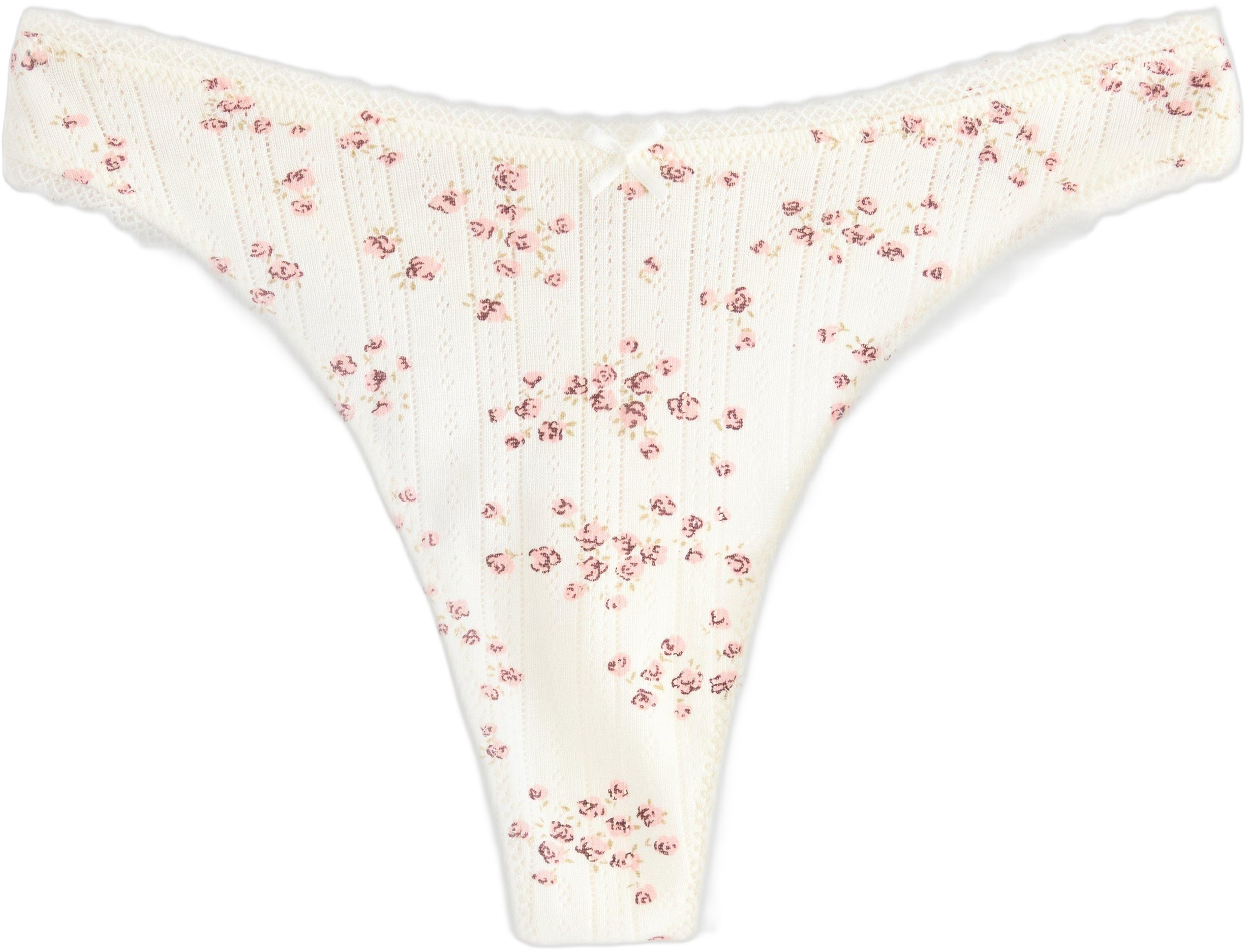 Thong in Pointelle With Highcut le