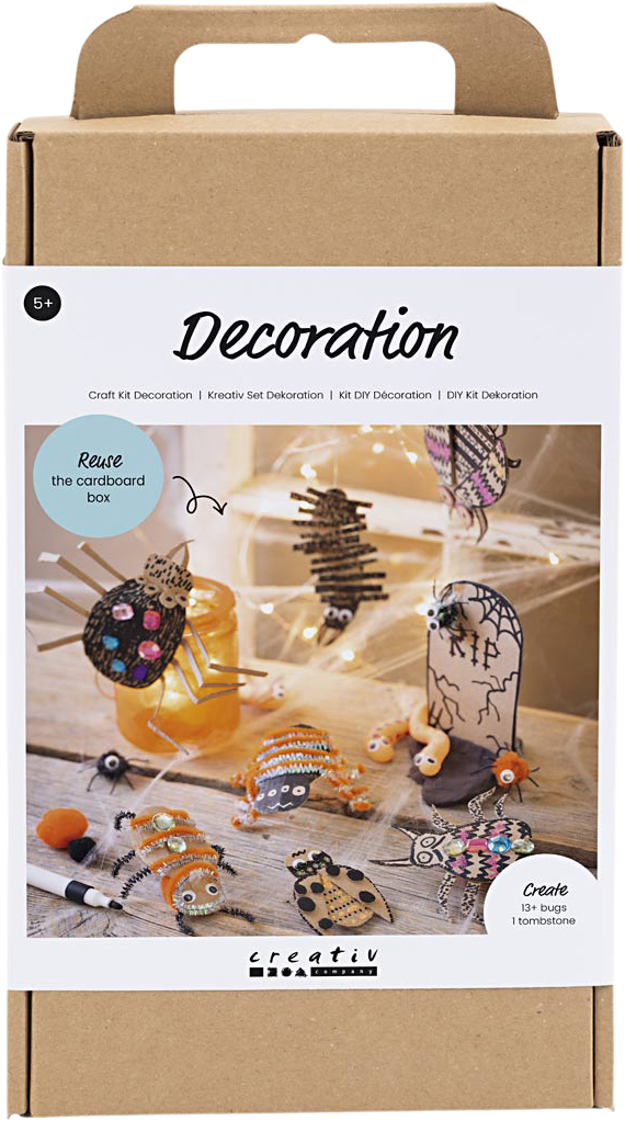 DIY Kit Dekoration, Insekter, Orme og Gravsten