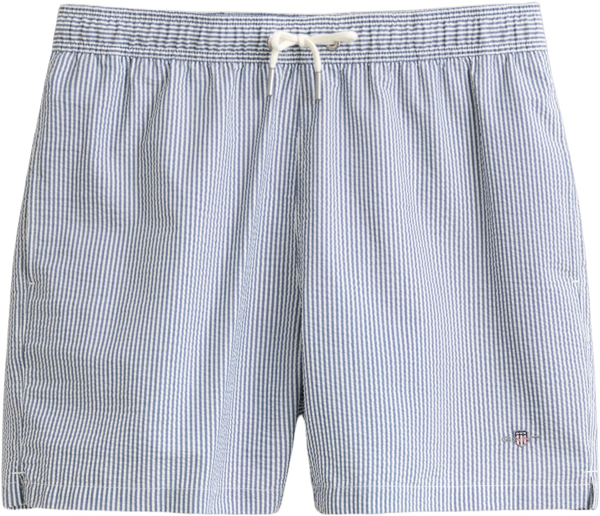 Striped Seersucker Swim Shorts