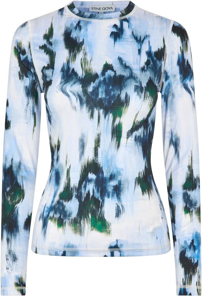2244 Stocking Jersey, Elastic Long Sleeve Top
