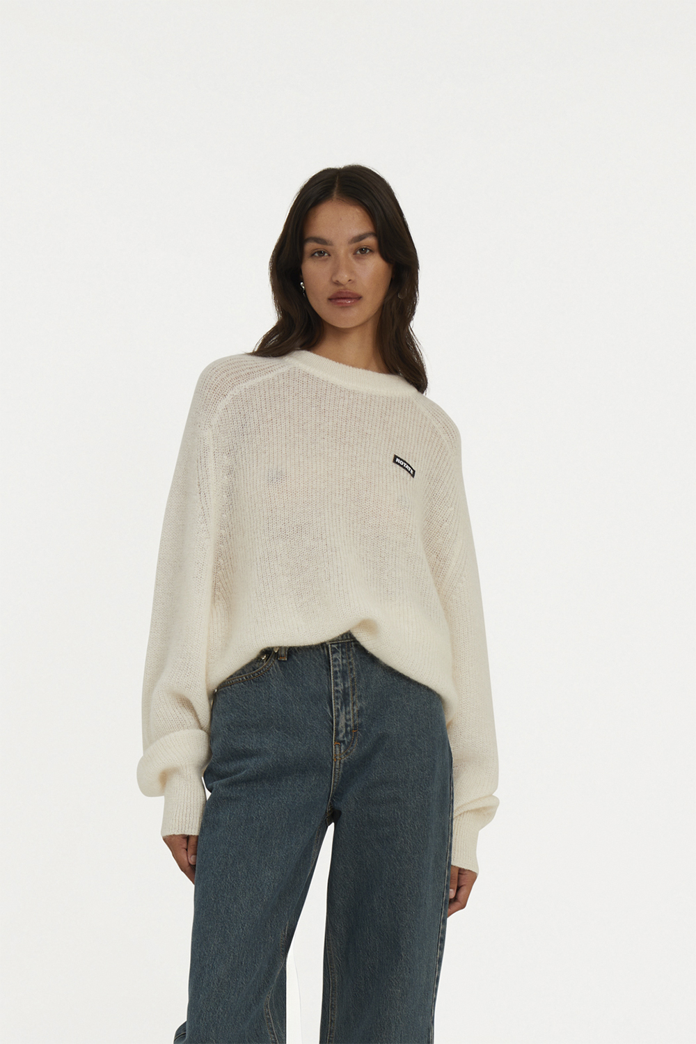 Light Knit Logo Sweater