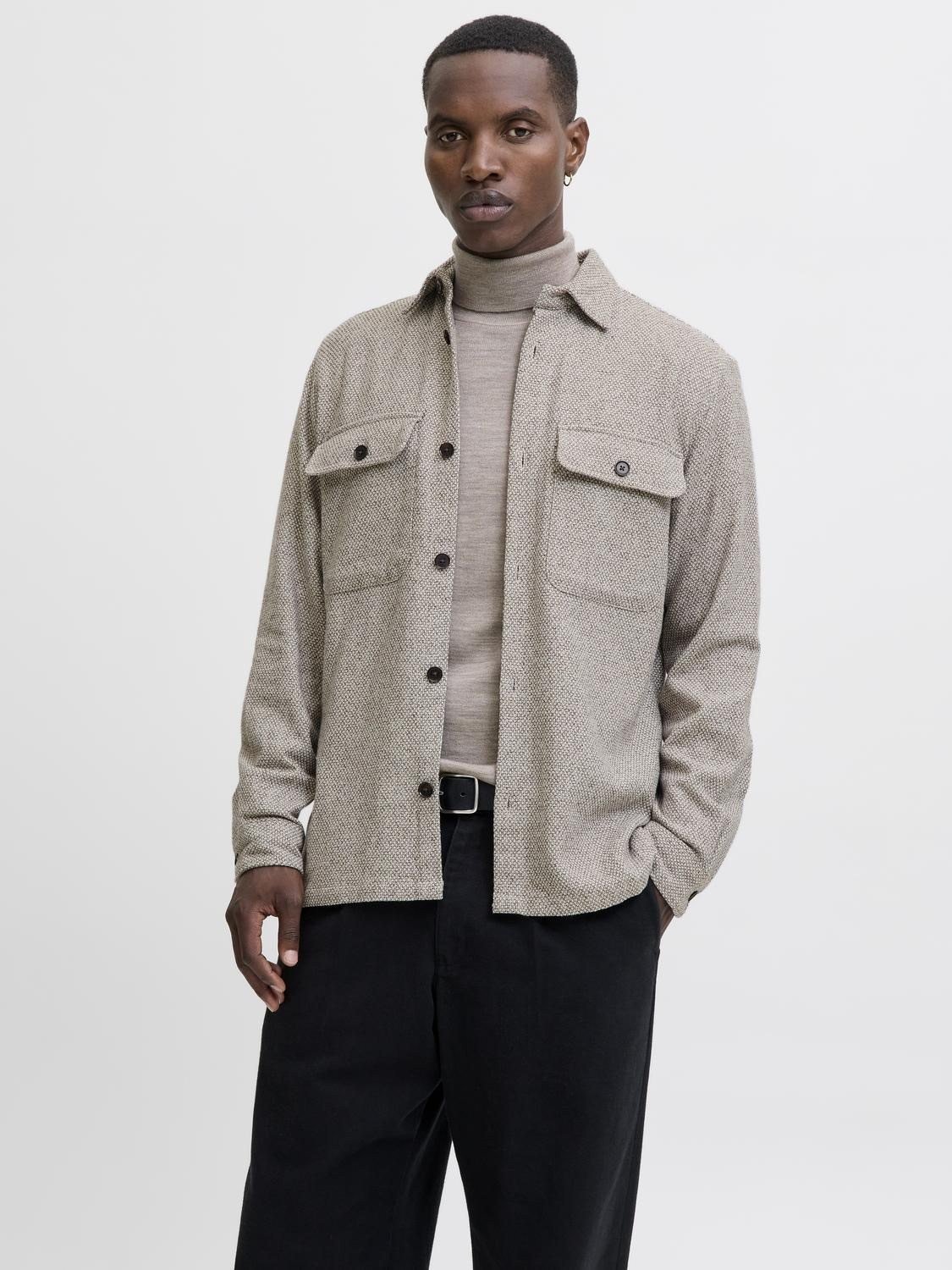 Jprrayle Melange Solid L/S Overshir