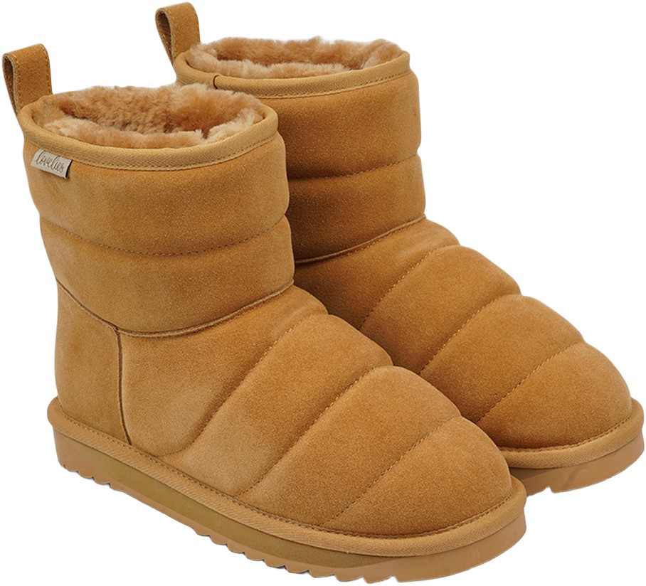 Nebo Leather High Boots With Shearling