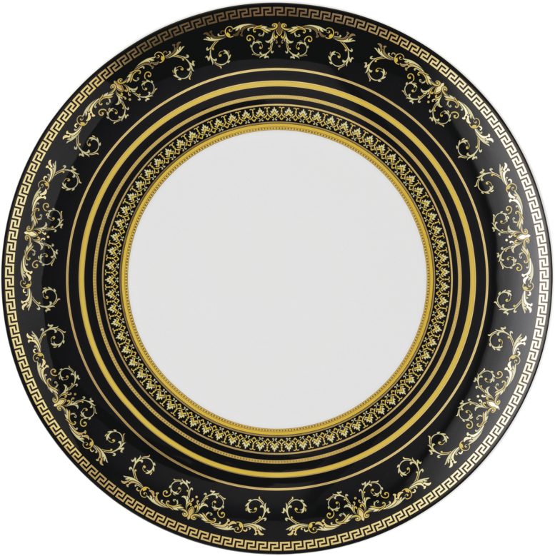 Plate 28cm Virtus Gala Black Versace