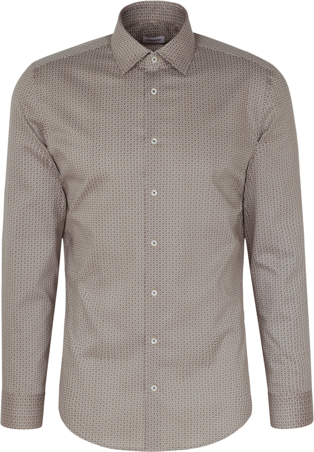 Performance Shirt Slim Long Sleeve Kentcollar Print
