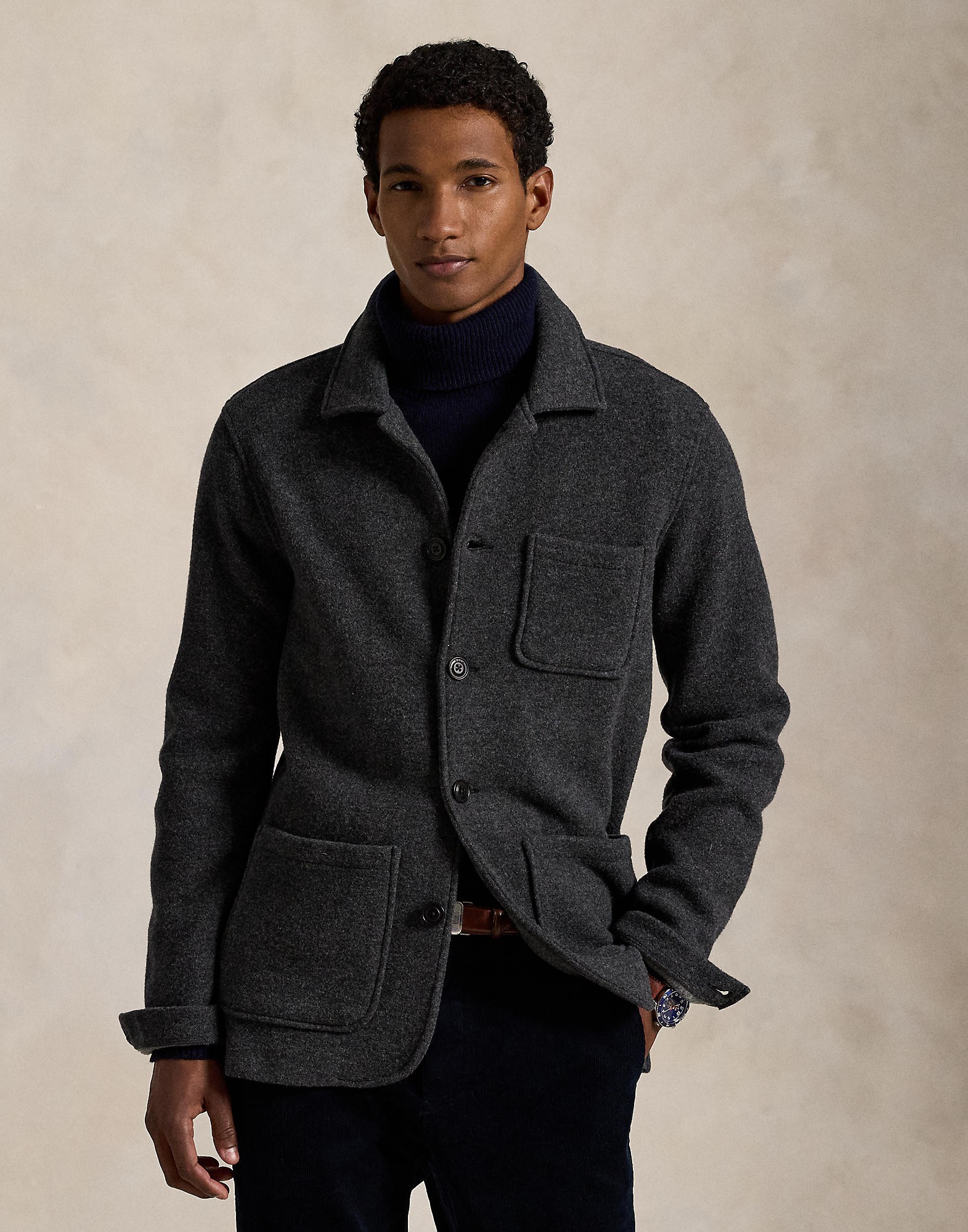 Brushed Doubleknit Utility Jacket - DKK 1.398 - Spar 50%