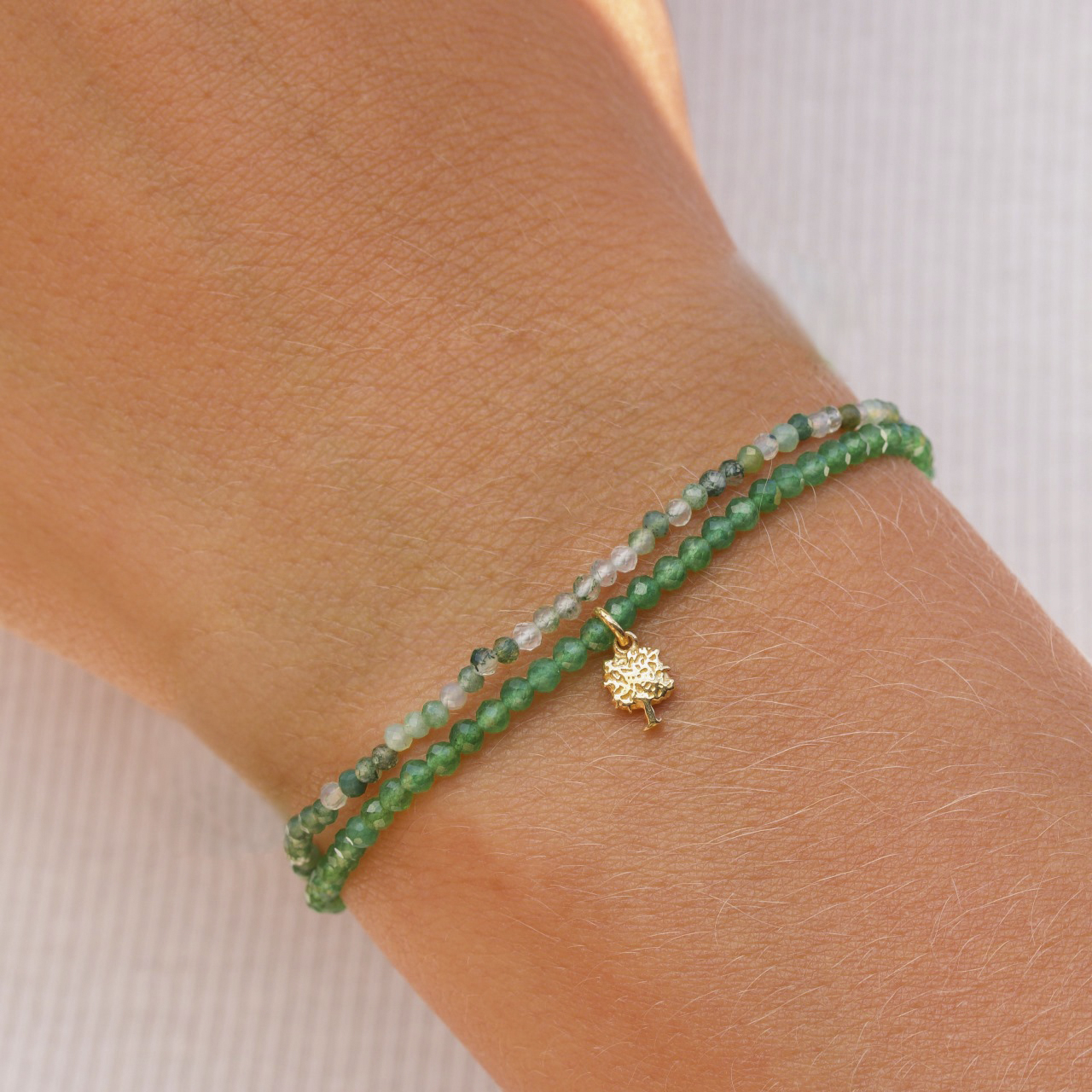 Tree of Life Crystal Wrap Pearl Bracelet