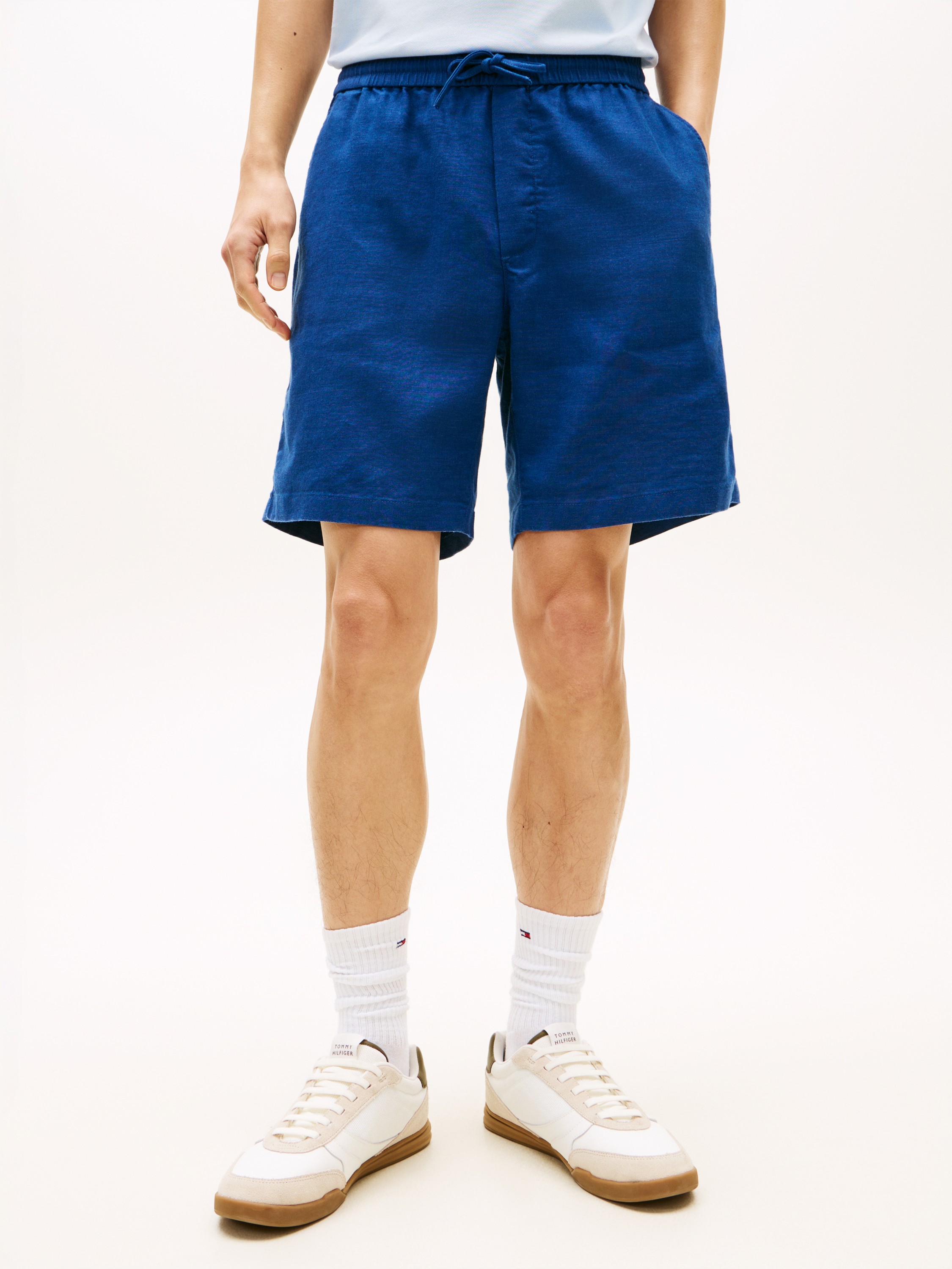 “Dover Linen Blend 8″” Inseam Chino Shorts”