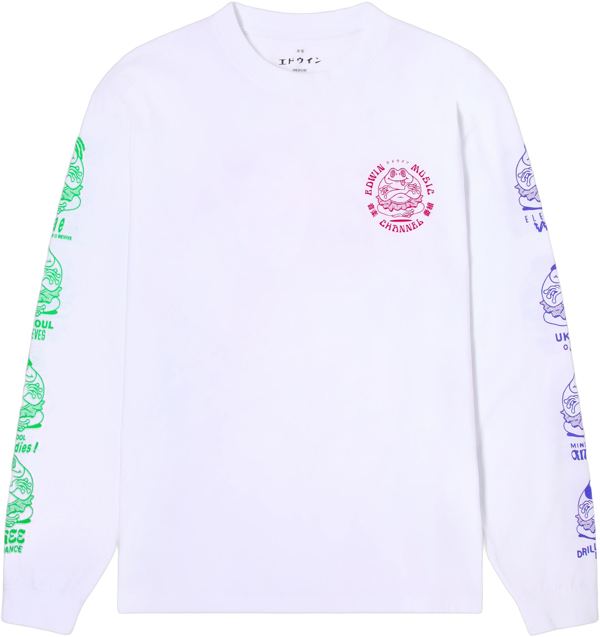 Edwin Music Channel Tshirt Ls – White