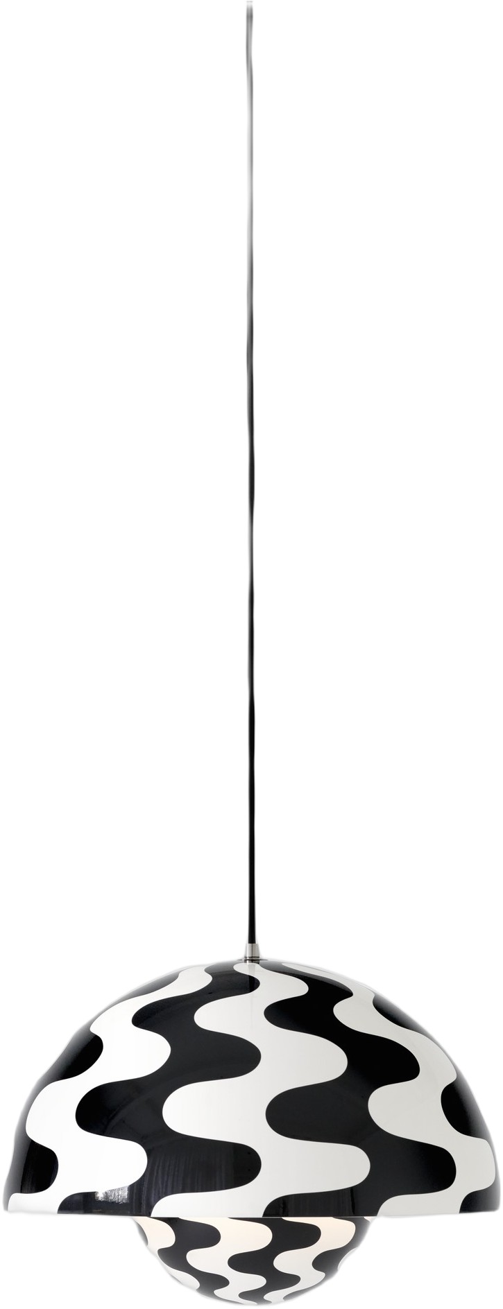 Flowerpot Pendant VP7, Black/white