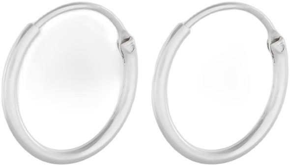 Tiny Plain Hoops 13mm