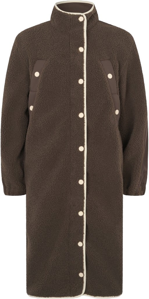 2412 Fleece / Nylon, Long Fleece Coat