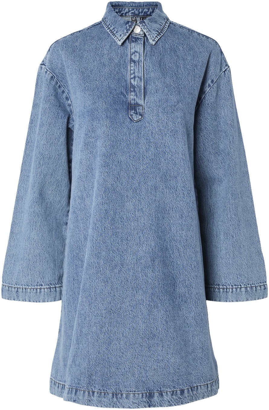 Pckenya LS Ashape Denim Dress Noos