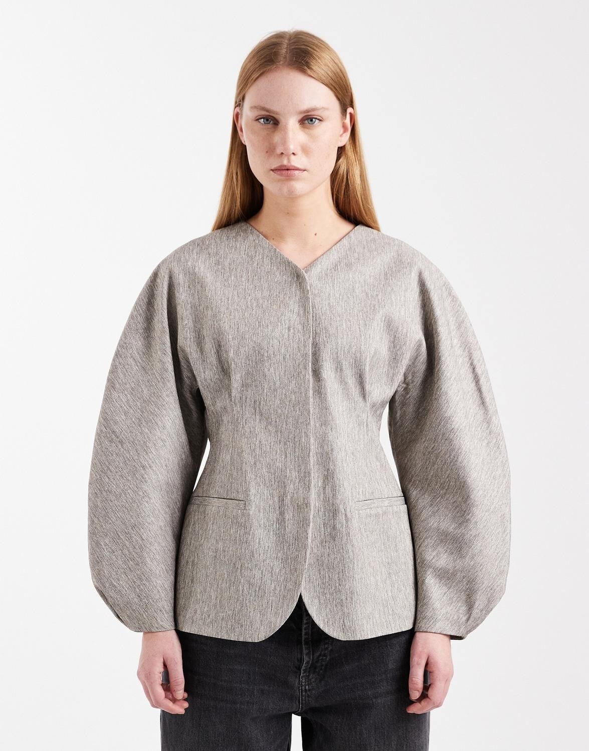 Tstona Collarless Blazer WVN