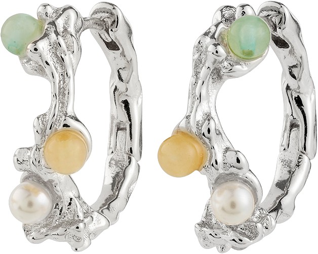 Iris Hoop Øreringe Sølvbelagt