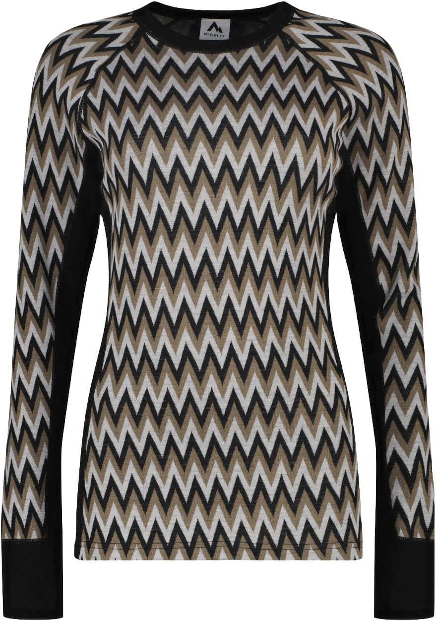 Merino Langærmet Jacquard Skiundertrøje