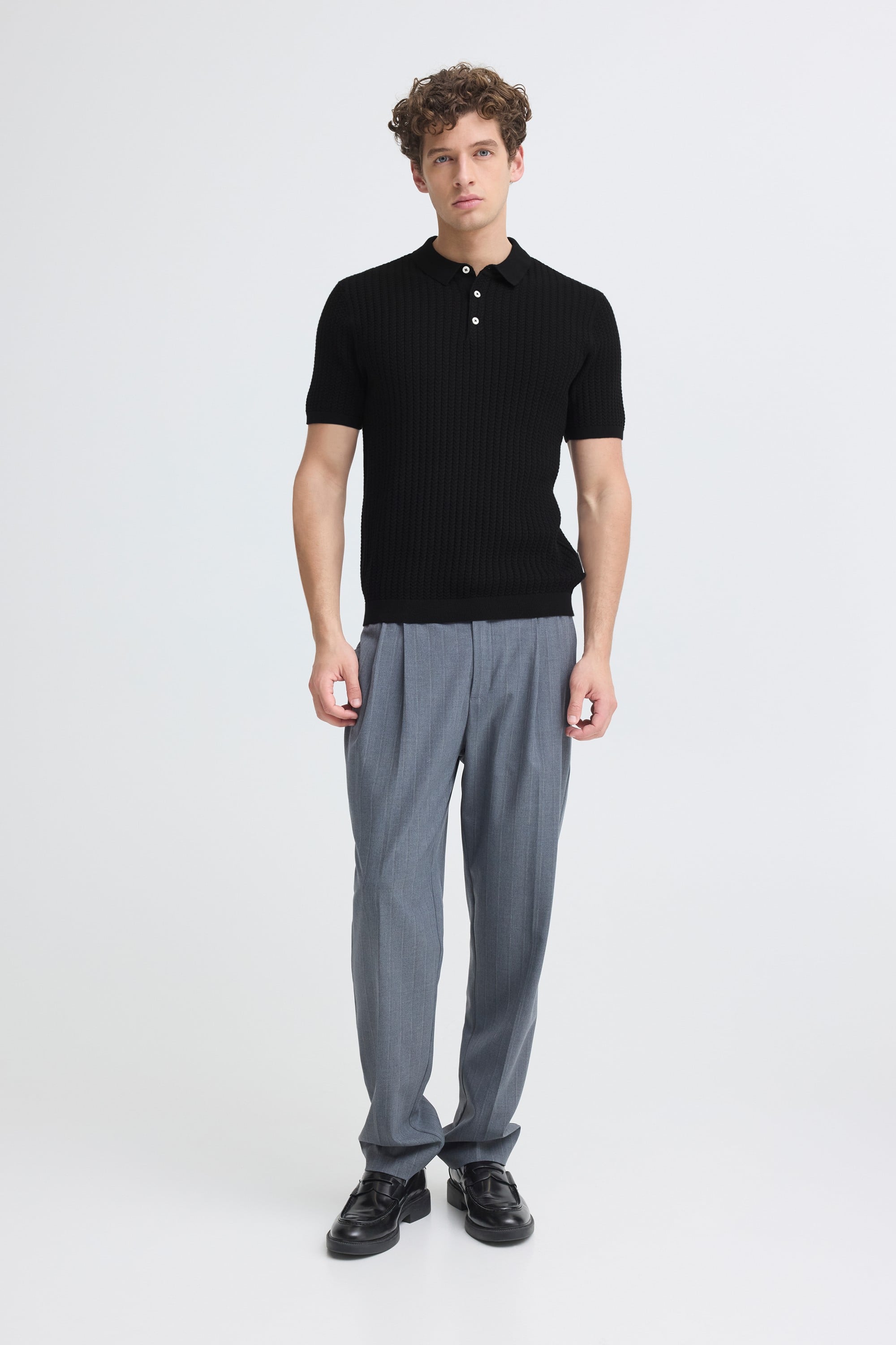 Cfkarl Structured Knit Polo