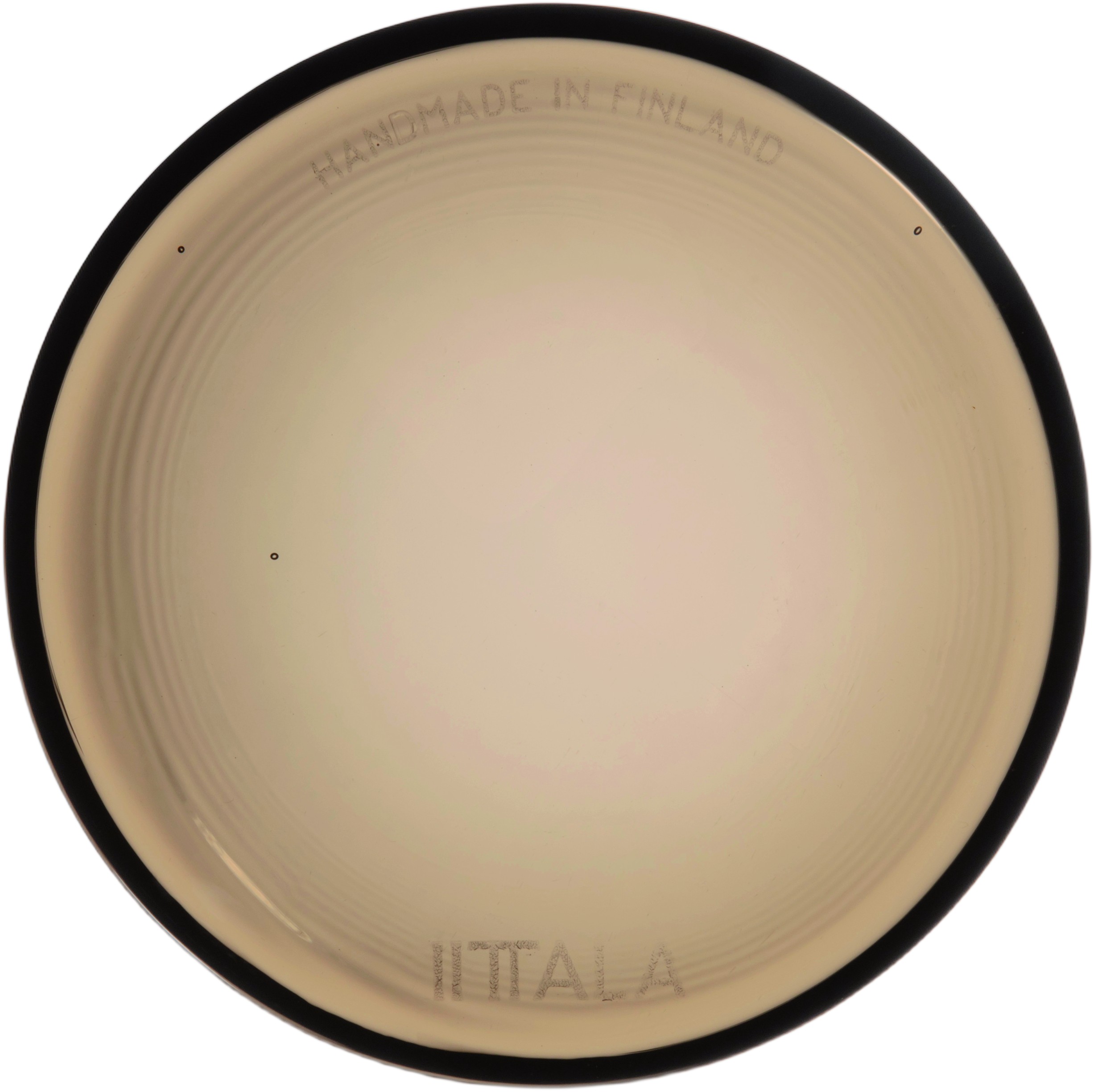 Iittala Glass Platter 9cm Linen