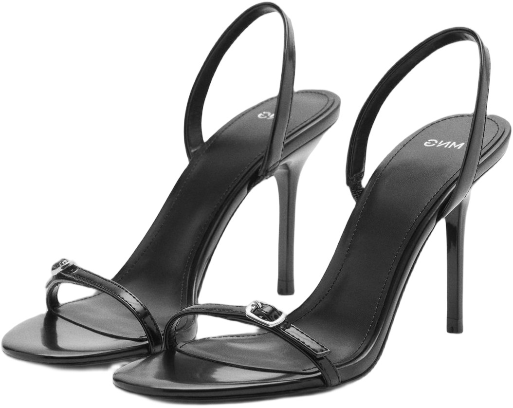 Stiletto Heel Sandal With Buckle