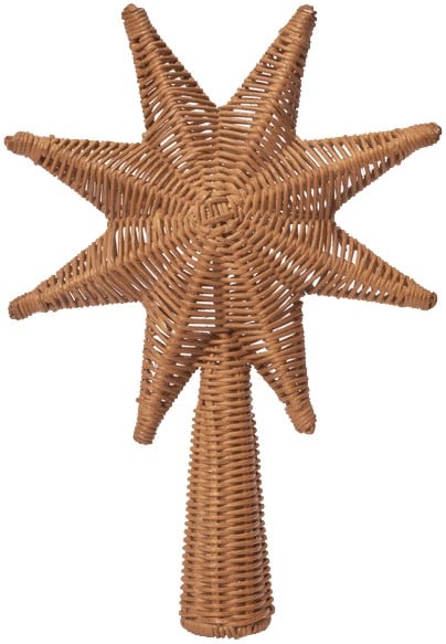 Rattan Christmas Tree Top Star Na