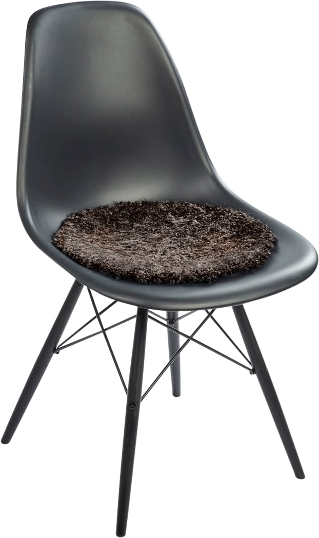 New Zealand Sheepskin, Seat Cover, Shortwool Curly, Round 38cm