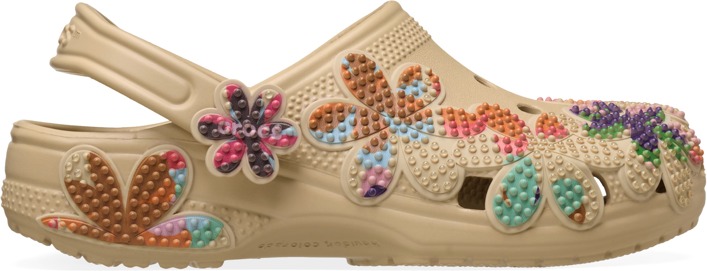 Classic Summer Beaded Clog Bge