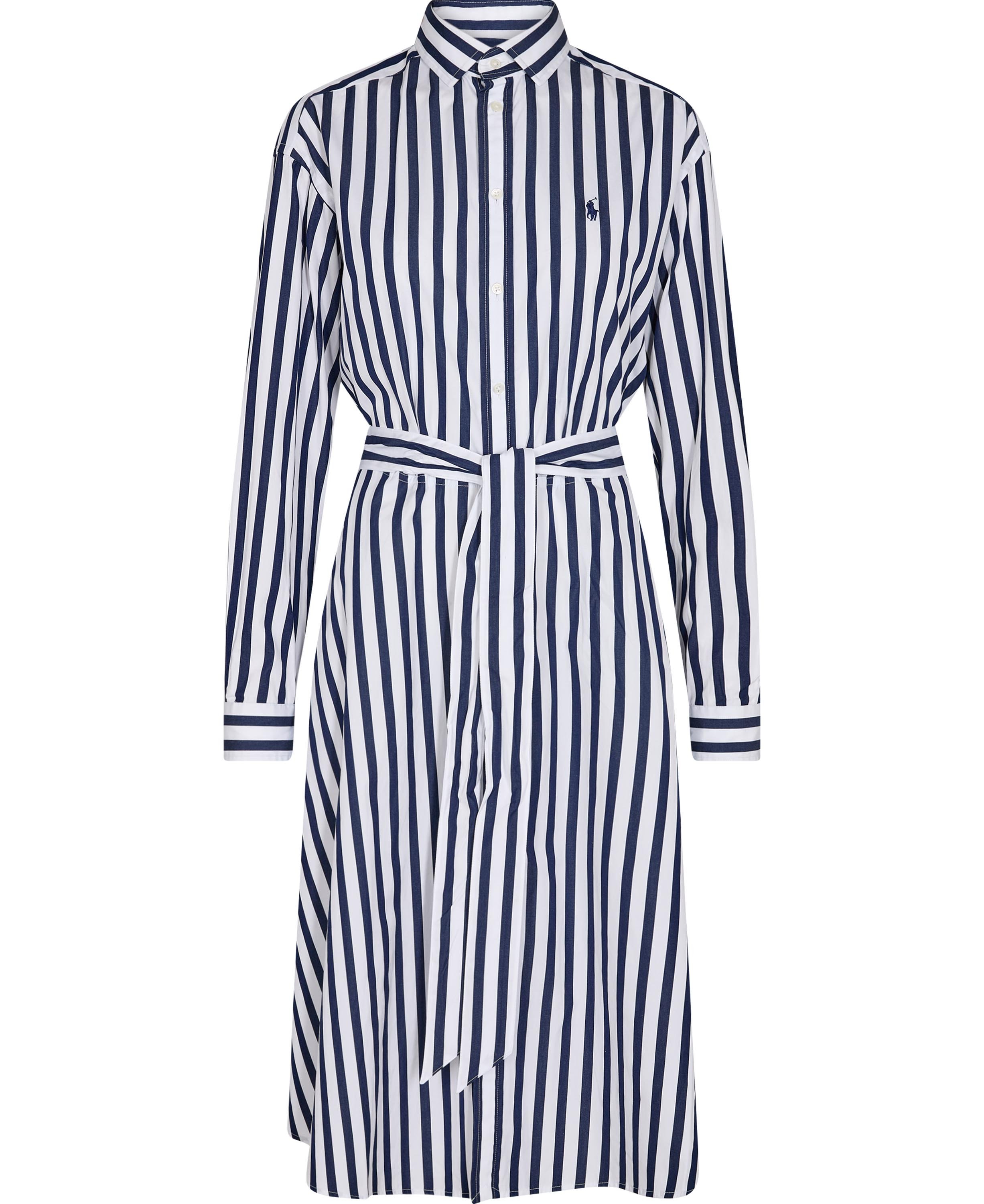 Belted Widestripe Cotton Shirtdress