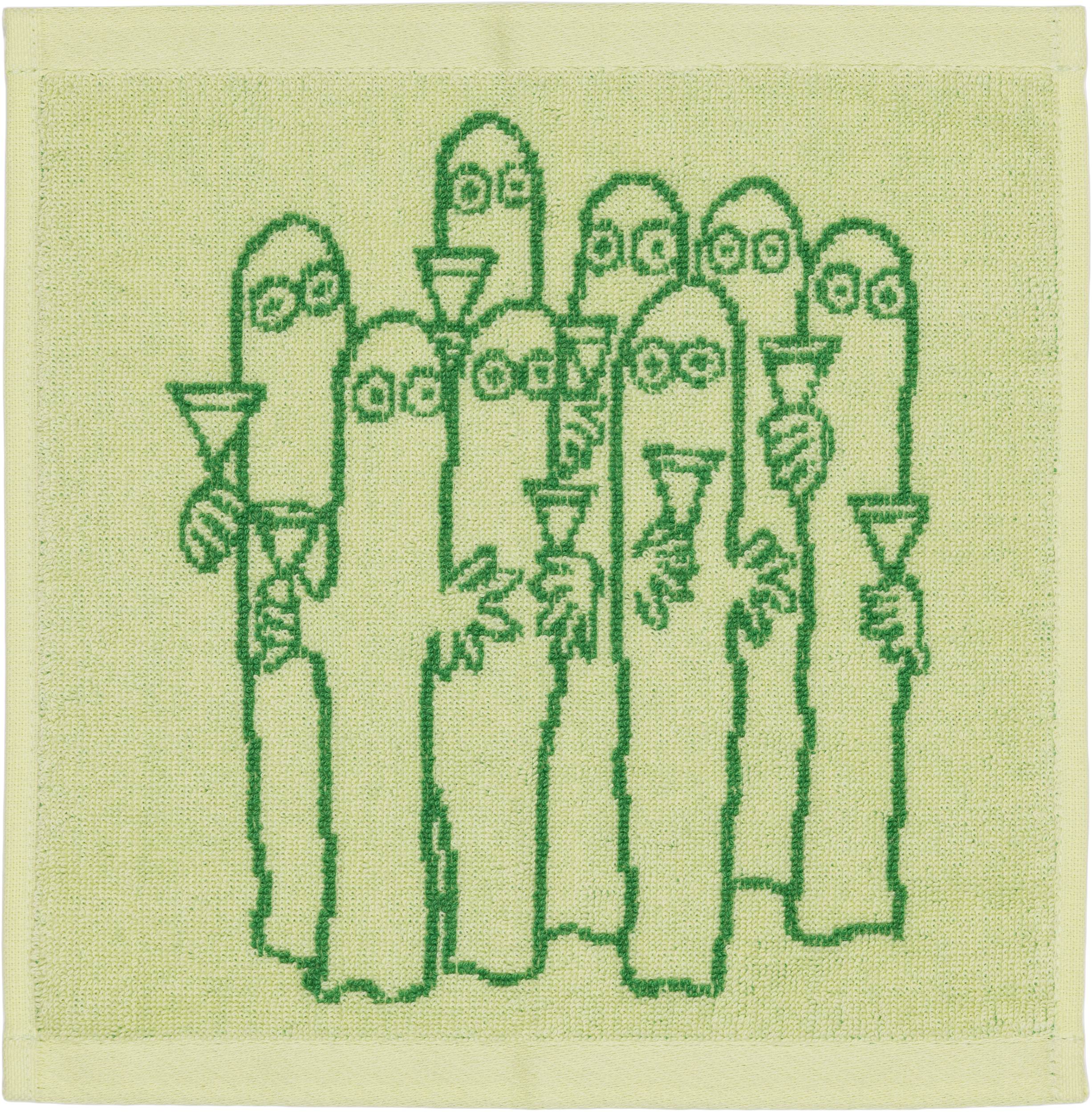 Moomin Håndklæde 25x25 Grøn