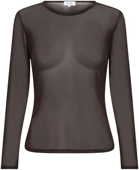 Lrtela 1 T-shirt Mørk Brun