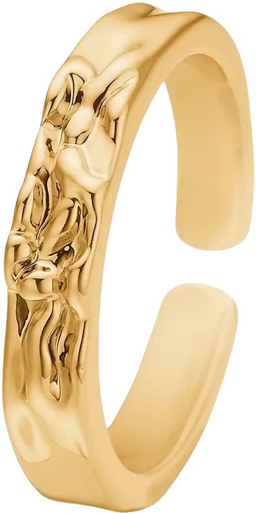 Ring 18 ct. Goldplated Brass Tm0004