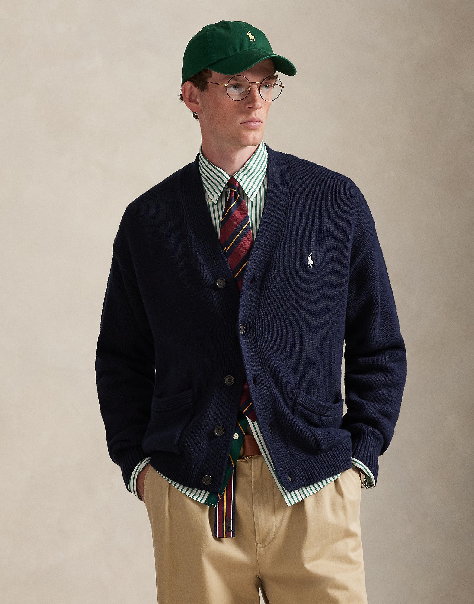 Relaxed Fit Cotton Cardigan