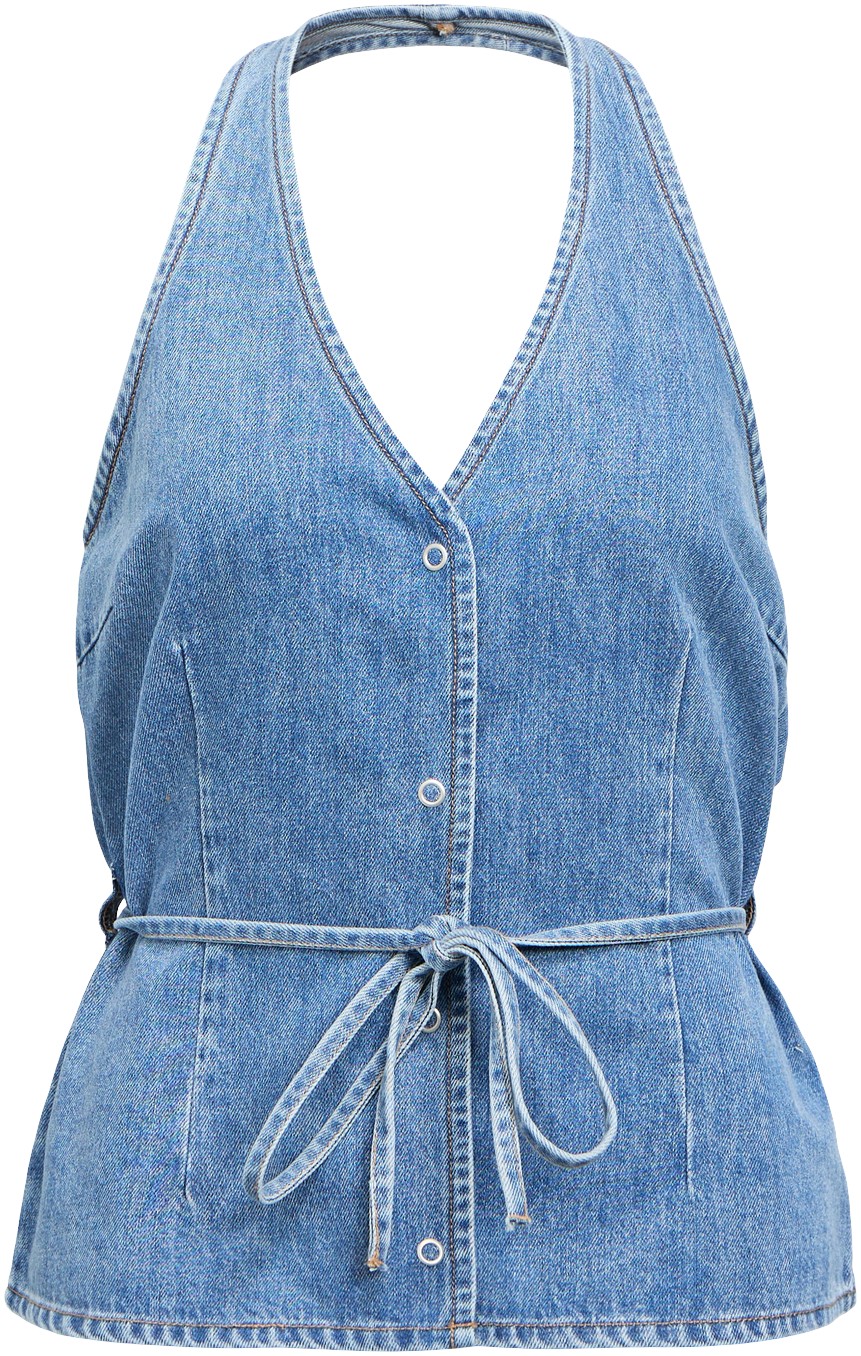 Objfulla S/L RE Denim TOP 145