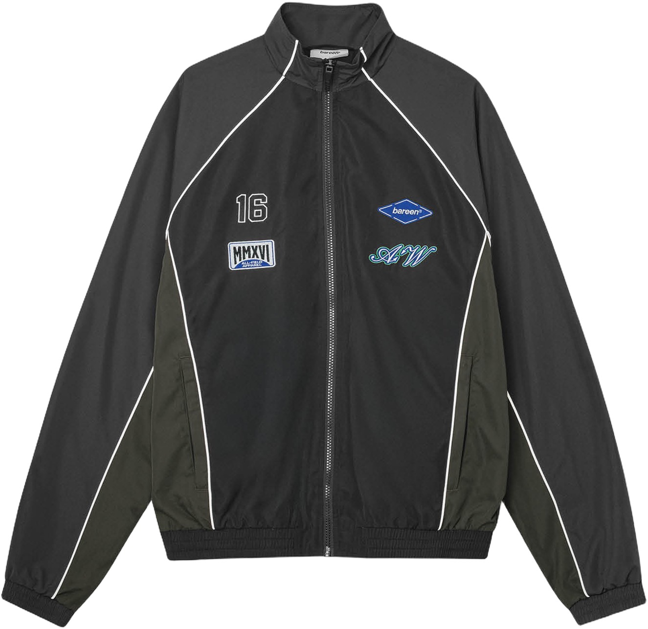 Oversized Track Jacket Two-tone